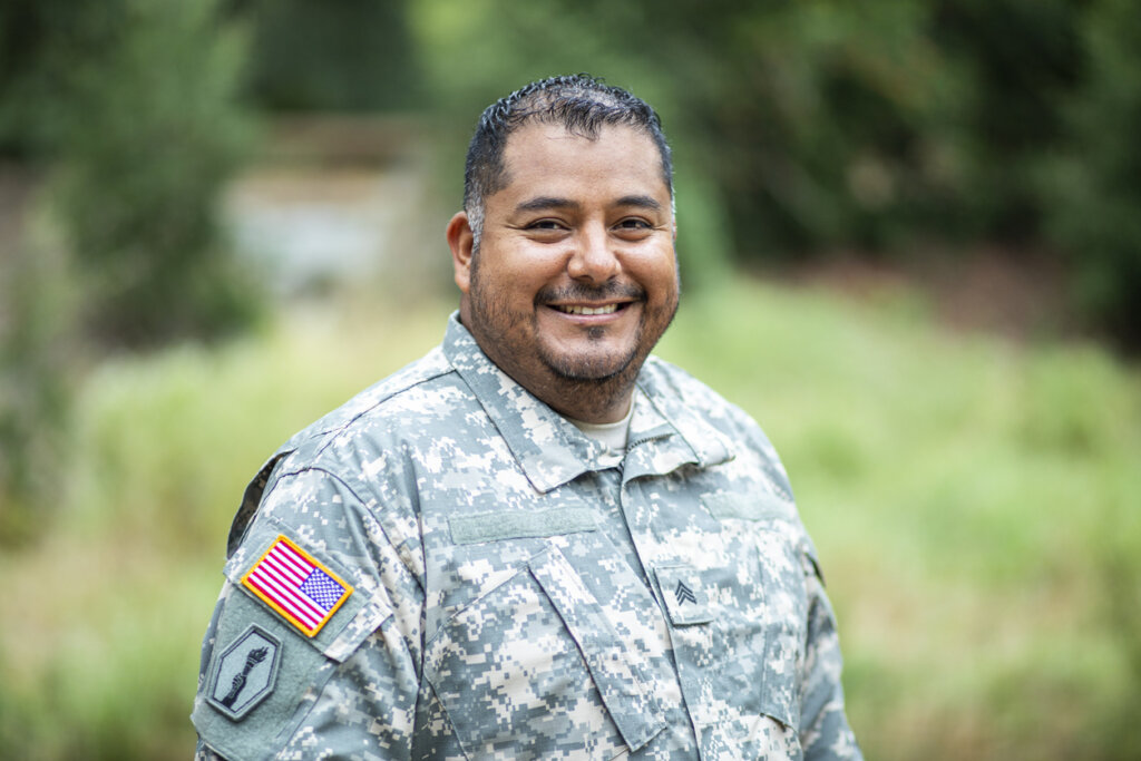 Portrait of a Latino Veteran