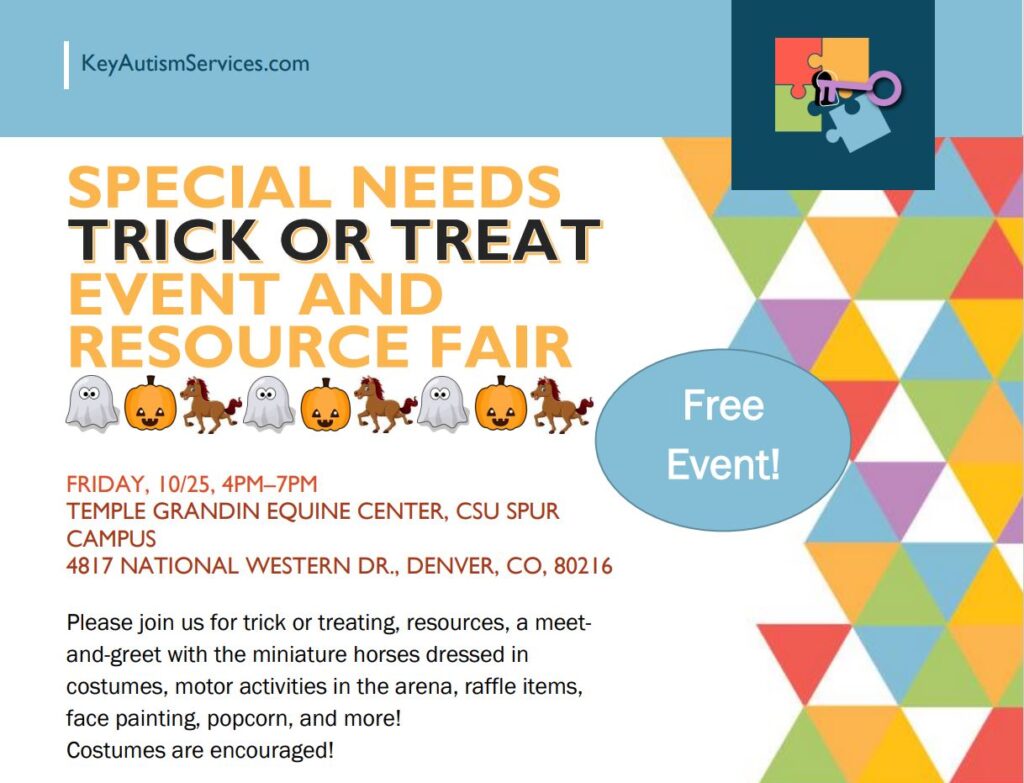 Special Needs Trick or Treat Event and Resource Fair- Friday, October 25