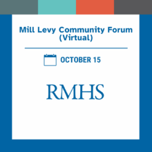 Graphic with a teal, orange, gray, and blue color bar at the top. The text reads: 